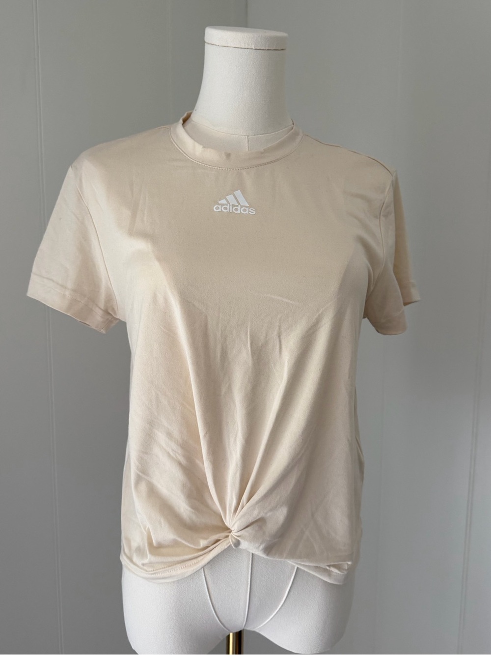 adidas Cream Short Sleeve Crew Tee
